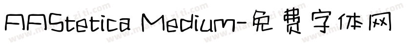 AAStetica Medium字体转换